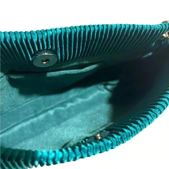 Jewel Badgley Mischka  jewel green polyester shoulder - Picture 4 of 5